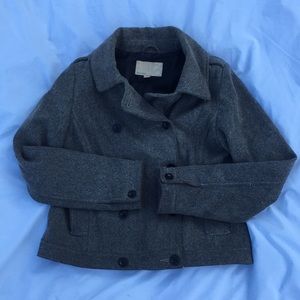 Old navy gray wool pea coat jacket
